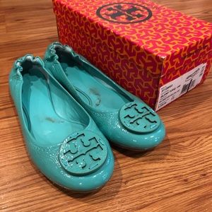 Tory Burch Turquoise Reva Flats
